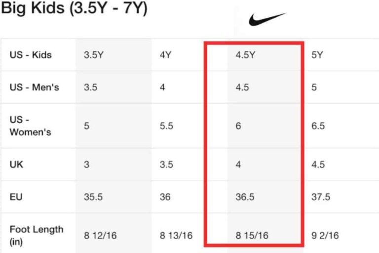 What size is a women’s 8 in big kid shoes nike: A Complete Guide
